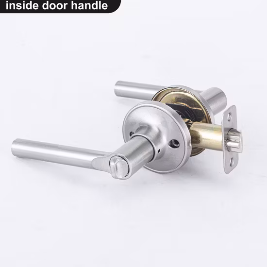 Poignée de porte de porte d'entrée de serrure de sécurité en acier inoxydable solide