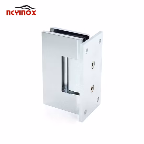90 Degree Wall to Glass Door Hinge Brass Bathroom Offset 5 Degrees Glass Shower Hinge